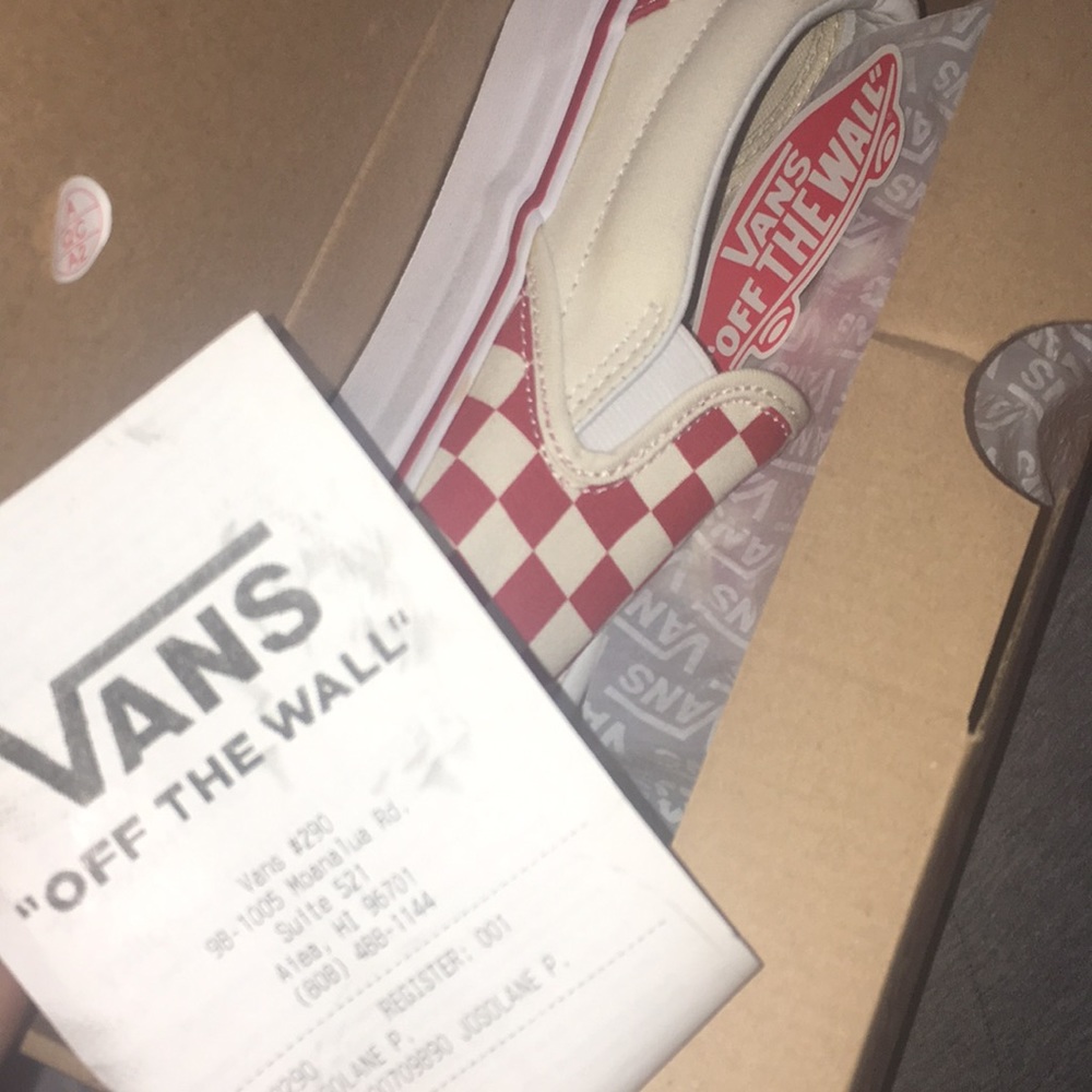 Red checkered vans - Picture 2 of 3